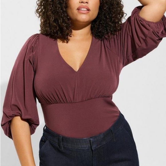 Torrid Plum Blouse L/XL - Picture 1 of 7